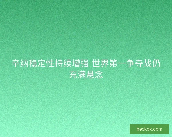 辛纳稳定性持续增强 世界第一争夺战仍充满悬念